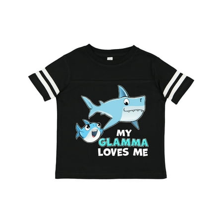 

Inktastic My Glamma Loves Me with Cute Sharks Gift Toddler Boy or Toddler Girl T-Shirt