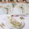 thumbnail image 3 of Easter Cloth Napkins, Farmhouse Flowers Wreath Sheep Rabbits Duck Eggs Washable and Reusable Dinner Napkins Set of 6, Table Napkin for Kitchen Party Birthday Wedding Hotel Housewarming 20"x20", 3 of 9
