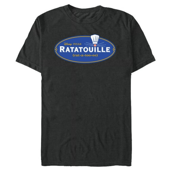 Disney Pixar Ratatouille Movie Logo T-Shirt- Short Sleeve Blended T-Shirt for Adults - Customized-Dark Heather