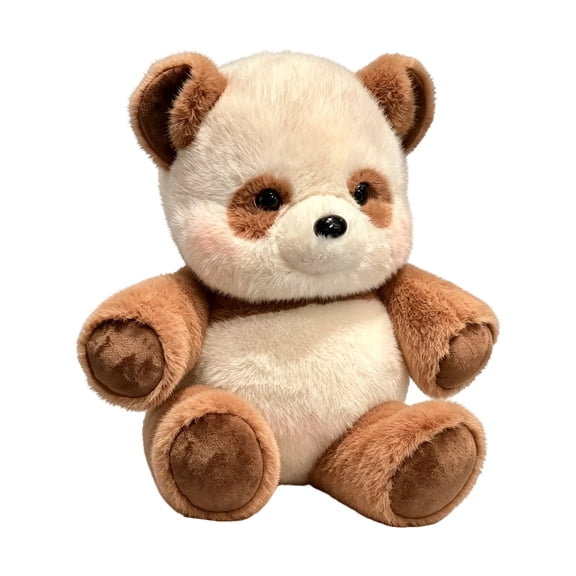 Giant Panda Plush Stuffed Animal Cozy Throw Pillow for Forest Theme Room Decoration and Birthday Party Favors Soft Wildlife Hugging Companion, Brown, 18 Inch