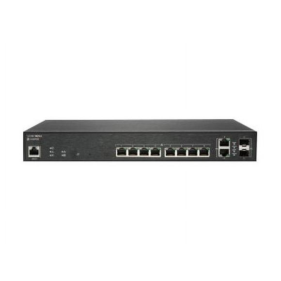 SonicWall Switch SWS12-10FPOE - Switch - managed - 10 x 10/100/1000 (poe+) + 2 x Gigabit SFP - Desktop - poe+ (130 W) - avec 3 Ans de Support 24x7