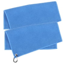 HAMPPLIES Golf Towel Blue Microfiber 2Pcs 11.8x11.8in