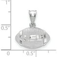 thumbnail image 2 of Sterling Silver Logoart Louisiana State U 3D Football With Logo Pendant (19 X 17) Made In United States ss506lsu, 2 of 5
