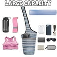 thumbnail image 4 of Doyogi Yoga Mat Bag with Large Size Open Pocket and Zipper Pocket Yoga Mat Strap Bag Carrier Bag Fit Most Size for Ladies, 4 of 6