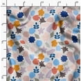 thumbnail image 2 of Soimoi Japan Crepe Satin Orange Fabric By the Yard - 54 Inch Wide - Watercolor Flower Floral Print Material - Artistic and Vibrant Patterns for Fashion and Crafts Printed Fabric, 2 of 6