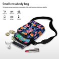thumbnail image 7 of HELLHERO Small Crossbody Purse Tropical Pineapple Print 4.33x1.97x7.09 with Zipper Closed Unisex for Outdoor Travel Daily Use Double Layer, 7 of 7