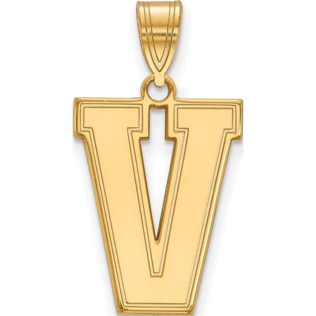 14K Yellow Gold 14Ky Logoart Vanderbilt University Large Pendant (25 X 14) Made In United States 4y006vau