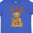 thumbnail image 4 of Inktastic Patriotic USA Teddy Bear with American Flag Boys or Girls Toddler T-Shirt, 4 of 5