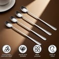 thumbnail image 4 of Cuchara Larga de 7.8 Pulgadas para Té Helado, Cucharas de Café de Acero Inoxidable para Mezclar Leche, Té, Cócteles y , 12 Unidades., 4 of 5