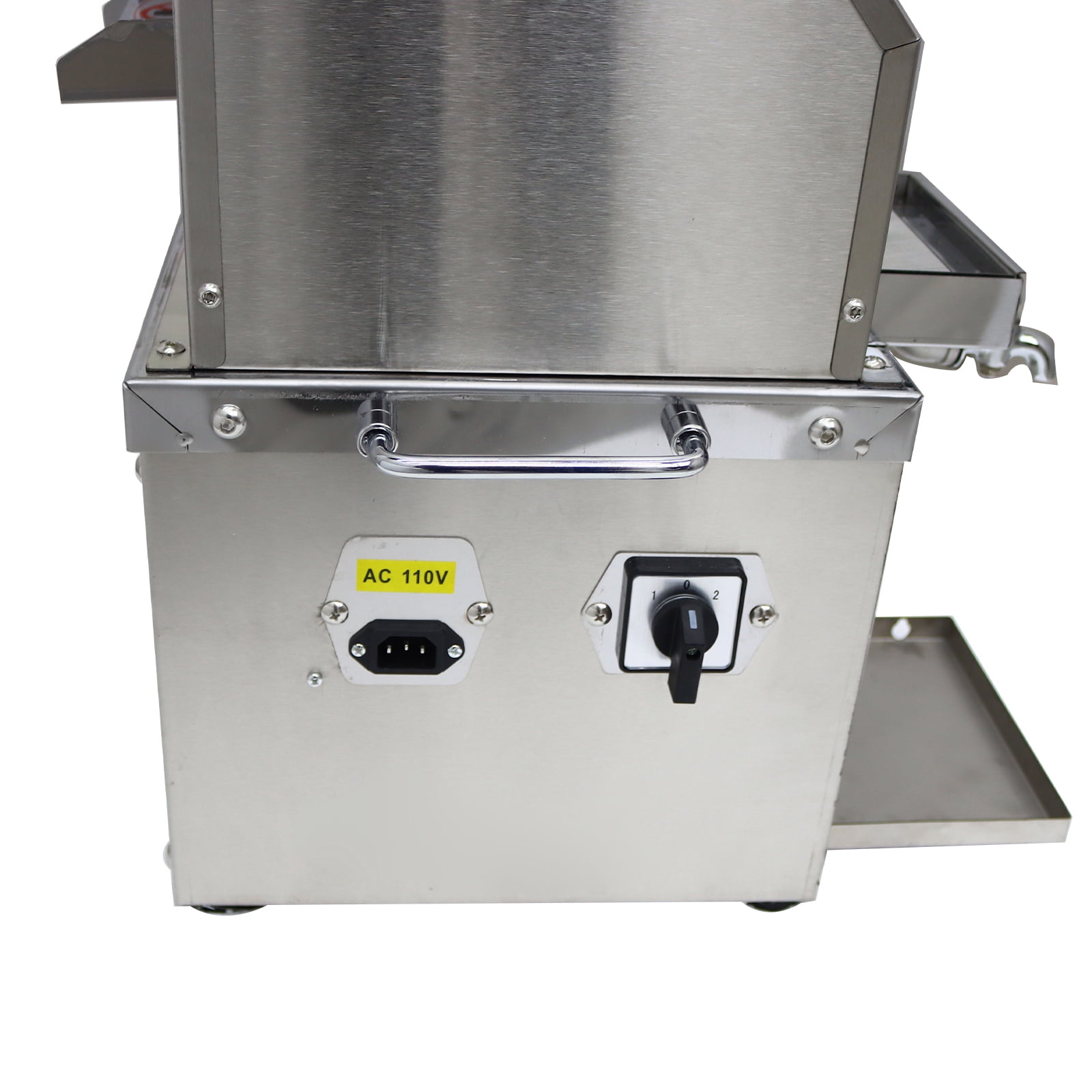 Electric Sugarcane Juice Extractor Sugar Cane Ginger Sweet Sorghum Squeezer 3 Rollers 300Kg/H