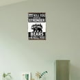 thumbnail image 7 of Funny Metal Tin Sign What Doesn't Kill You Will Make You Stronger Except Bears Metal Signs Retro Metal Poster Man Cave Decor For Bathroom Home Bar Office Kitchen Farm Wall Decorations 8x12 Inch, 7 of 7