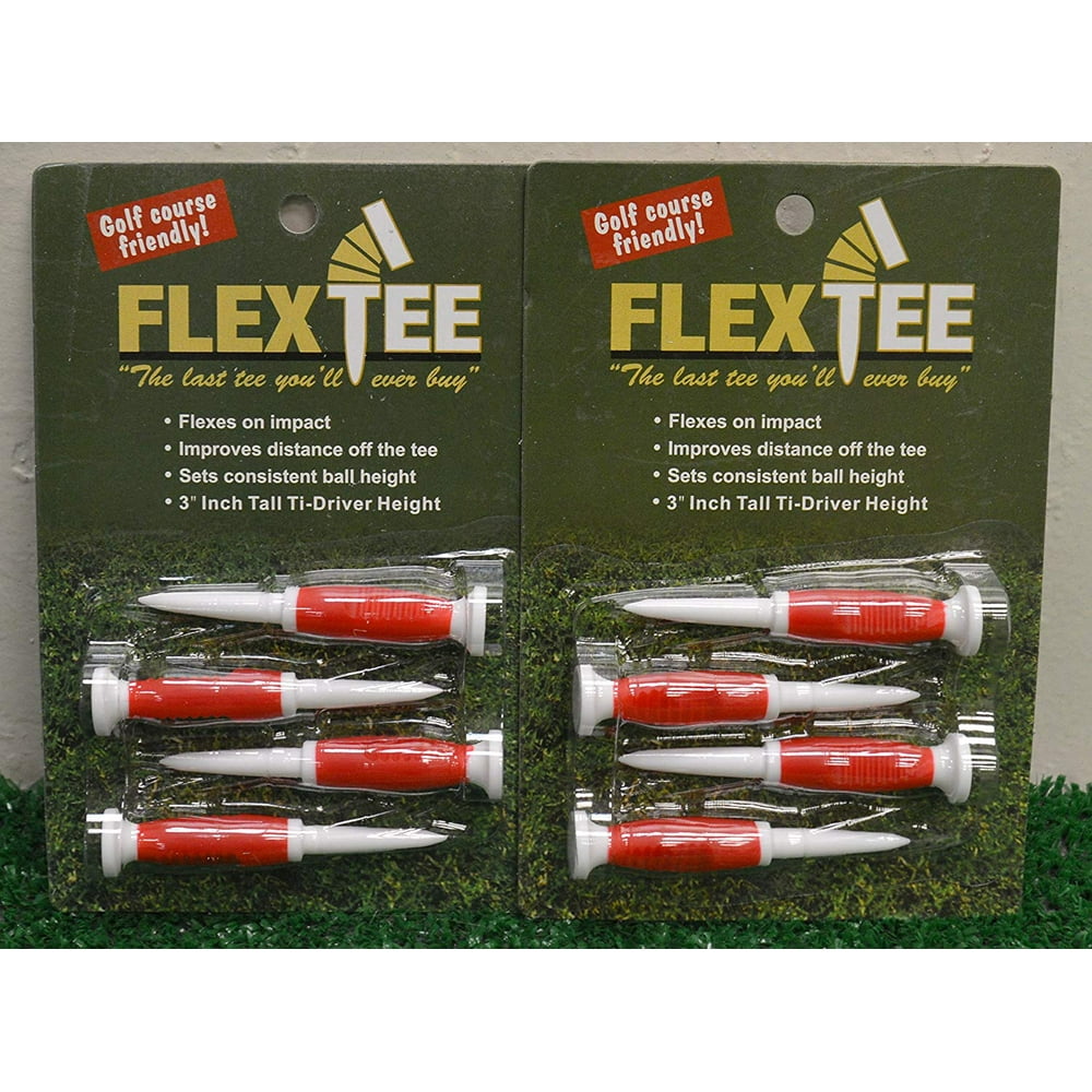 FLEX TEE 3" RED GOLF TEE 2PAK