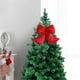 thumbnail image 5 of Decoración navideña, regalo, escena, lazo de terciopelo flocado, árbol de Navidad, suministros para fiestas, lazo de vestido, adornos para árbol de Navidad, 5 of 5