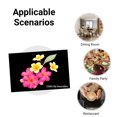 thumbnail image 5 of Joocar Floral Design Black Background Plumeria Flower Print Linen Table Mats Set Of 4 For Home Kitchen Table Decor 12x18 inch, 5 of 5