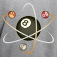 thumbnail image 3 of CafePress - Billiard Atom Hooded Sweatshirt - Pullover Hoodie, Hooded Sweatshirt, 3 of 3