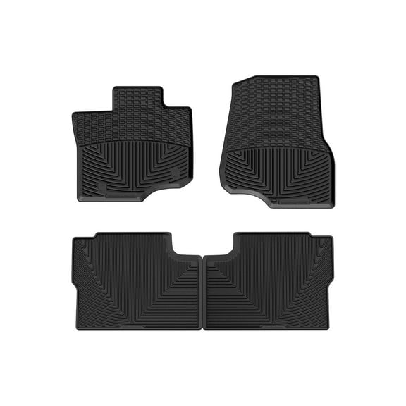 WeatherTech All-Weather Floor Mats compatible with Ford F-150 Raptor, F-150, F-150 Lightning - 1st & 2nd Row, Black