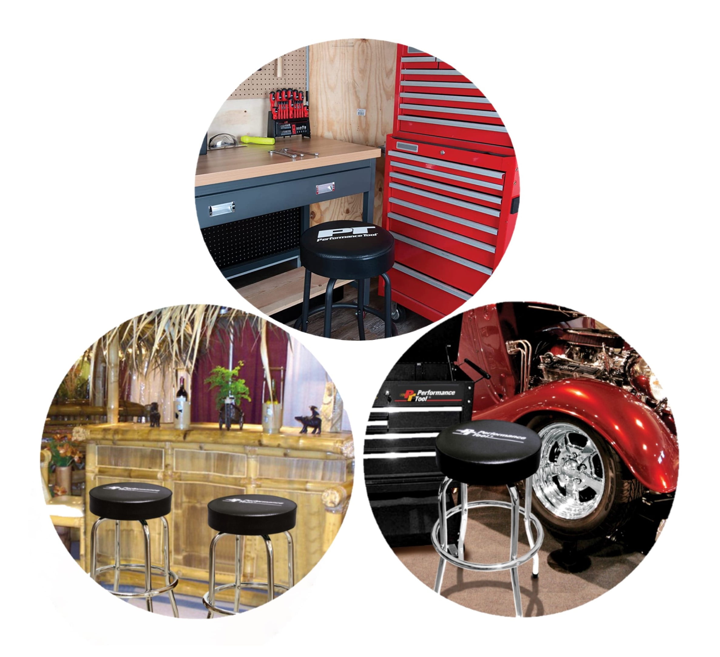 Performance Tool W85010 Bar Stool w Swivel Seat Walmart