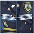 thumbnail image 4 of Disfraz de oficial de policía Tepsmigo para niños de 3 a 10 años con accesorios, 4 of 7