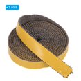 thumbnail image 3 of Wood Stove Gasket, 13/16" x 1/8" x 157" Flat Graphite Fiberglass Self Adhesive High-Temperature Resistance Seal Rope for Stoves Fireplace Door, Black, 3 of 6