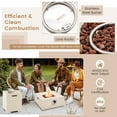 thumbnail image 4 of Costway 28" Patio Propane Fire Pit Table w/Hideaway Tank Holder Outdoor Gas Fire Table, 4 of 7
