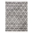 thumbnail image 2 of SAFAVIEH Melrose Bristol Geometric Diamonds Shag Area Rug, Grey/Ivory, 8' x 10', 2 of 7