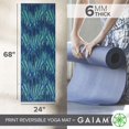 thumbnail image 4 of Gaiam Esterilla De Yoga Con Impresión Premium, Reversible, Extragruesa, Antideslizante, Para Todo Tipo De Yoga, Pilates Y Entrenamientos En El Suelo, 68 Pulgadas De Largo X 24 Pulgadas De Ancho X 6 Mm, 4 of 5