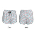 thumbnail image 6 of Goofa Cute Rabbit Printed Women 2 in 1 Running Shorts,Quick Dry Athletic Workout Shorts,High Waisted Athletic Shorts with Liner Pockets-Small, 6 of 9