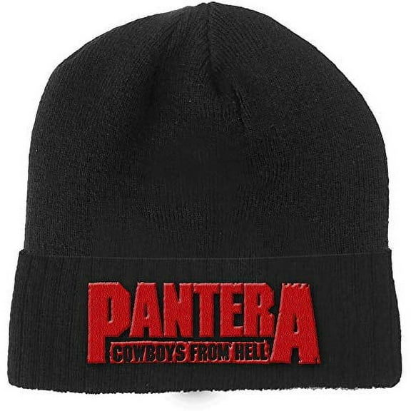 Pantera- Beanie Hat - Cowboys From Hell- Knit Woven -Licensed New