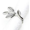 thumbnail image 5 of Fennco Styles Delicate Leaf Metal Napkin Rings, Set of 4, 5 of 9