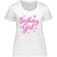 thumbnail image 3 of Inktastic Neon Pink Birthday Girl Party Shirt Women's Plus Size T-Shirt, 3 of 5