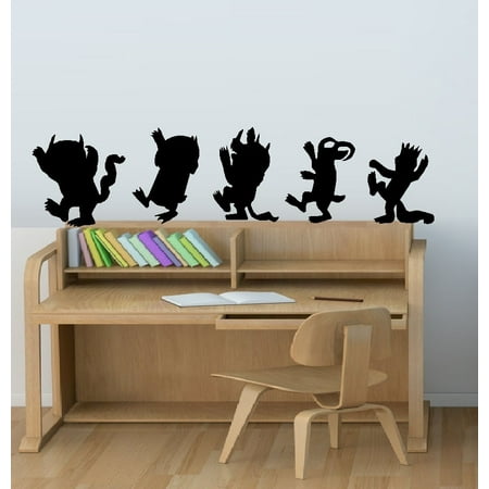 Decal ~ Where the Wild things are Silhouettes  ~ Children's Wall (Wild Things Best Scenes)