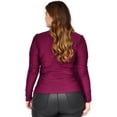 thumbnail image 3 of Blusa de satín Roman Fashion Tallas Extras 1802 Vino 36, 3 of 7