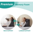 thumbnail image 3 of Wedge Pillow Headboard Orthopedic Bed Wedge Pillows Set for After Surgery Adjustable Pillow Wedge for Acid Reflux&Back Pain Relief Sleeping Back Pillow for Bed Sitting Up Wh, 3 of 8