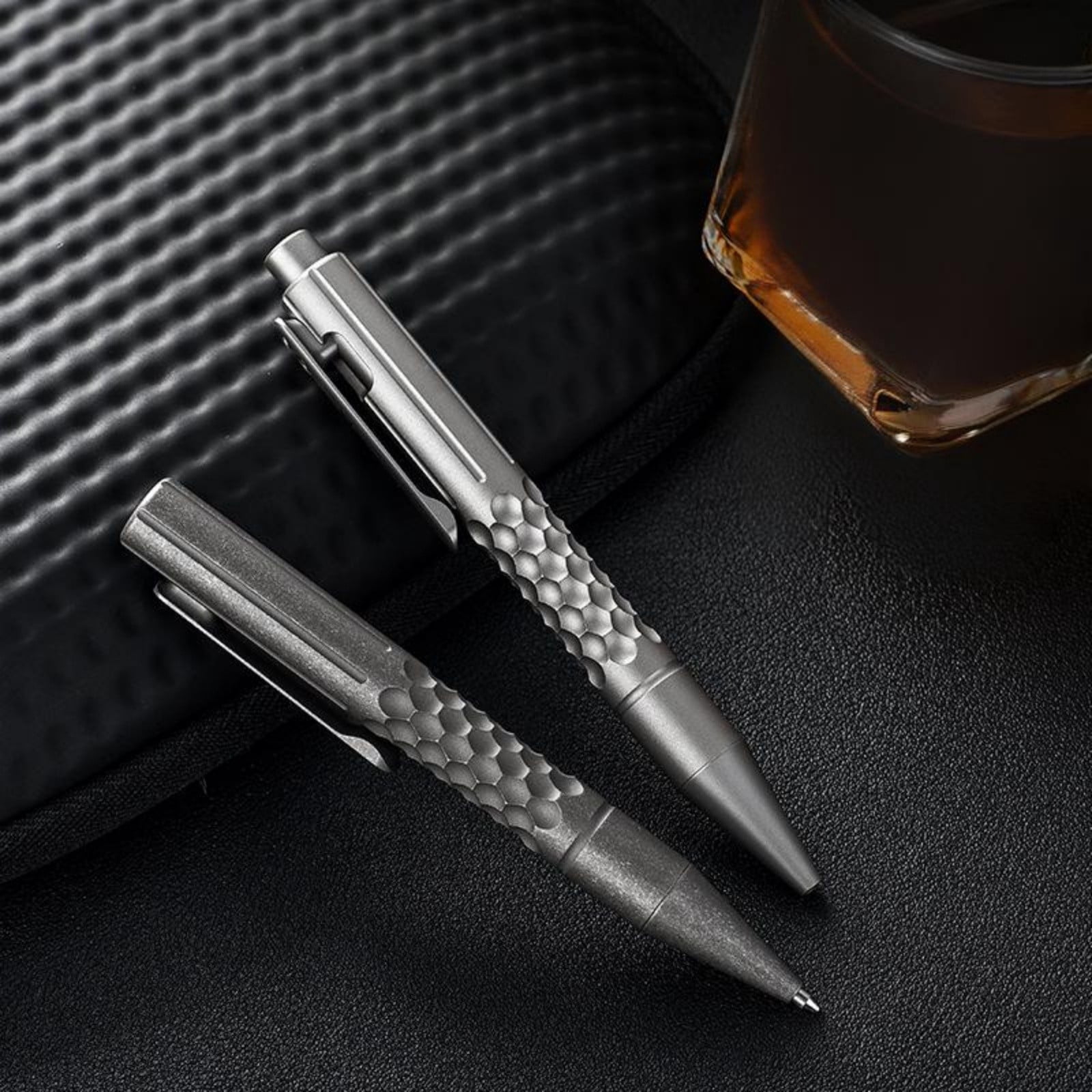 Titanium Alloy Bolt Action Pen, Lightweight EDC Writing Pen with G2 Refill, CNC Machined Aluminum-Style Grip for Office, Travel & Everyday Carry