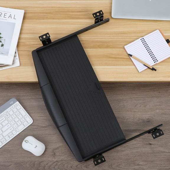 Masteelf Computer Keyboard Stand Tray Pull Out Drawer Gaming Mouse Office Black