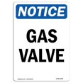 thumbnail image 1 of SignMission OS-NS-A-1218-V-13049 12 x 18 in. OSHA Notice Sign - Gas Valve, 1 of 1