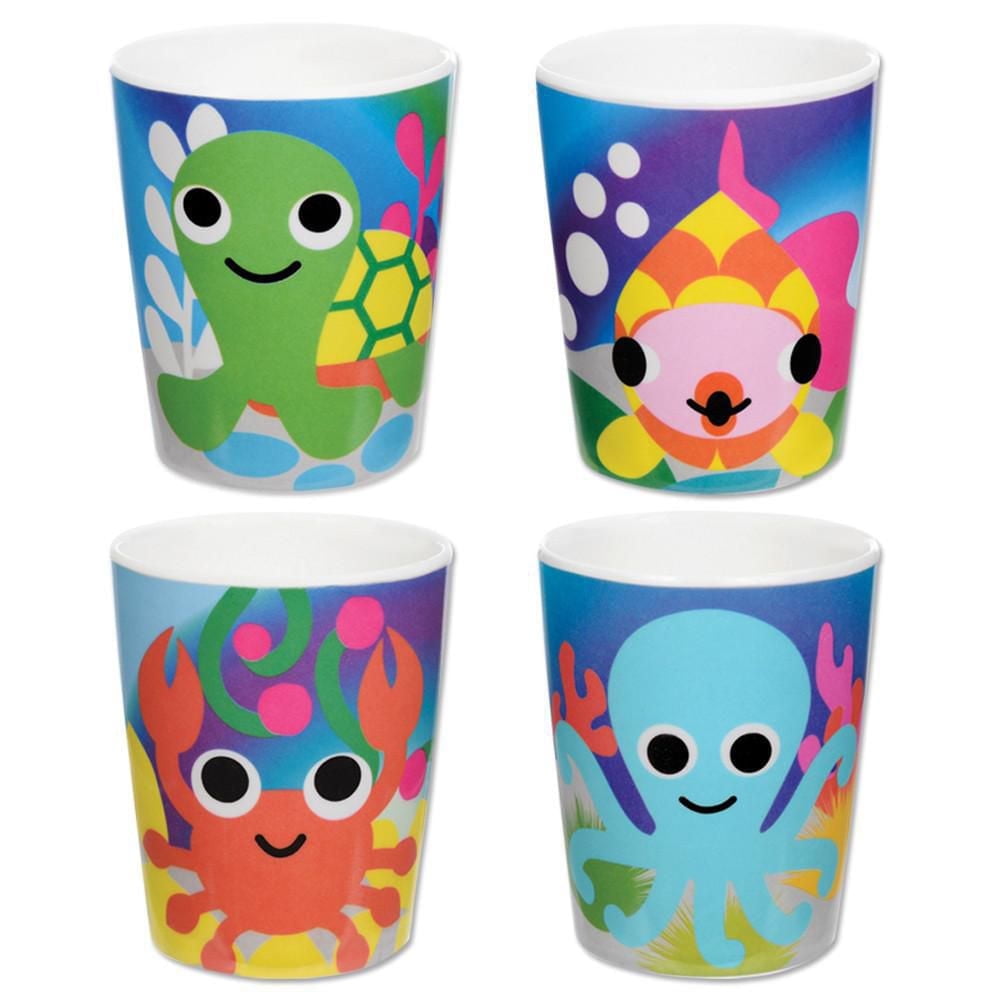 French Bull - 4pc Kids Cup Set - Ocean Animals