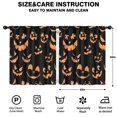 thumbnail image 2 of Blackout Kids Curtains,Black Halloween Pumpkin Faces Childrens Insulated Curtains Set Of 2,Bedroom Essentials,Toddler Room Decor 52"x63", 2 of 5