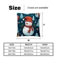 thumbnail image 5 of Snowman Stylish Velvet Throw Pillow Covers Inserts Set of 2 for Bed & Chair - Unique Patterns, 16x16, 18x18, & 20x20 Inches for Any Occasion!, 5 of 6