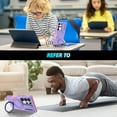 thumbnail image 3 of Phone Case for Samsung Galaxy S24 Ultra Case Magnetic with Stand Black Fits Wireless Charger, Samsung S24 Ultra Case with Camera Lens Protector Cover Shockproof (Purple), 3 of 17