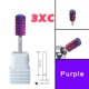 thumbnail image 4 of RolinStar-broca para uñas de tungsteno 6,6 de ambas manos, color morado, barril superior redondo grande, barril de carburo y el mejor removedor para polvo y, 4 of 4
