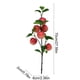 thumbnail image 3 of Ramas artificiales de granada y caqui - 5 tallos grandes de flores falsas para decorar el salón, rosas/rojos/vino, 3 of 6