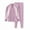 Light Purple*, variant on Children Girls Boys Clothing Sets Long Sleeve Fall Winter Thermal Underwear Two Tone Brushed Homewear Loungewear Layer Wear Elegant Vacation Outfit Sets