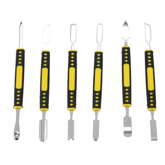 Dual Ends Metal Spudger 6Pcs Hand Tool Set For Tablet Mobile Phone Prying Opening Repair Tool Crowbar Disassemble