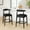 Black, variant on Christopher Knight Home 37.5" Mid-Century Counter Stools with Curved Backrest and Puffy Seat, Black, Set of 2