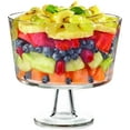 thumbnail image 4 of Royalty Art European Trifle Bowl with Pedestal Large Crystal-Clear Glass Footed Serving Bowl for Trifles Punch Fruit Salad and Desserts Elegant Entertaining Centerpiece, 4 of 4