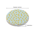 thumbnail image 3 of Circular Drink Coasters Set Yellow Ducks Beautiful Home Decor Diatomite Heat-Resistant Diatomite Protect Table Countertop, 3 of 7