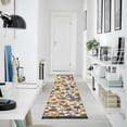 thumbnail image 4 of Yayeee Runner Rug for Bedroom 2'x6' Machine Washable Hallway Non Slip Mat, Brown Flowers, 4 of 8