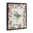 thumbnail image 2 of Stupell Industries Cottage Dainty Roses & Perched Bird Black Floating Frame Canvas Art, 17 x 21, by Sally Swatland, 2 of 8