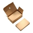 thumbnail image 1 of 100 tarjetas de presentación en blanco de 3,5 x 2 cm, cartulina gruesa para proyectos de arte DIY. Papel kraft, 1 of 9